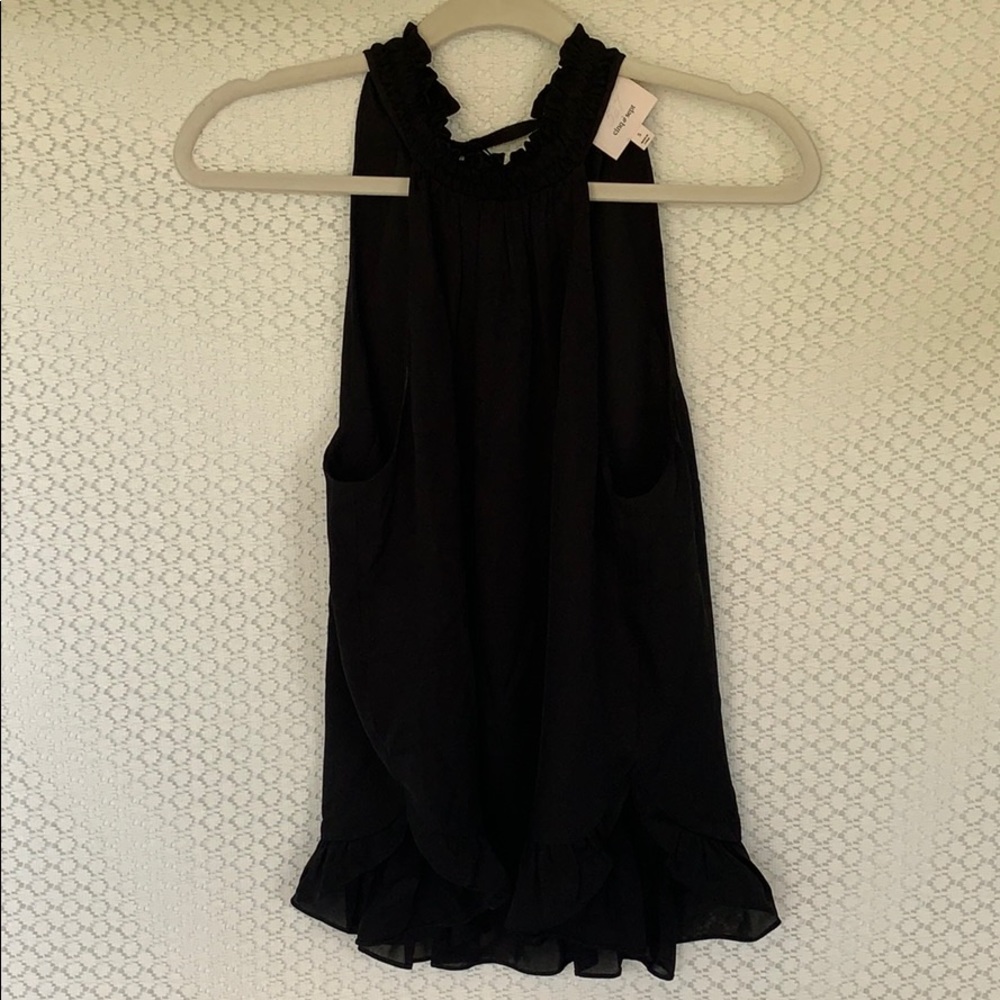 Cinq a Sept Ruffle Halter Top